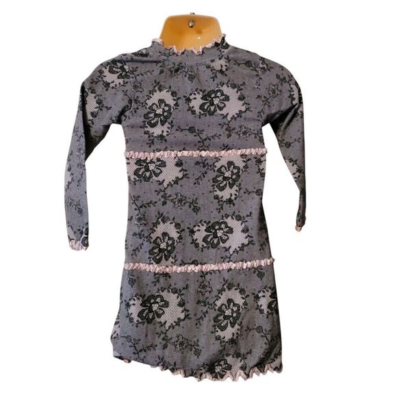 Lavender Alley Ruffle Lined Dress Size 2T - Picture 3 of 4